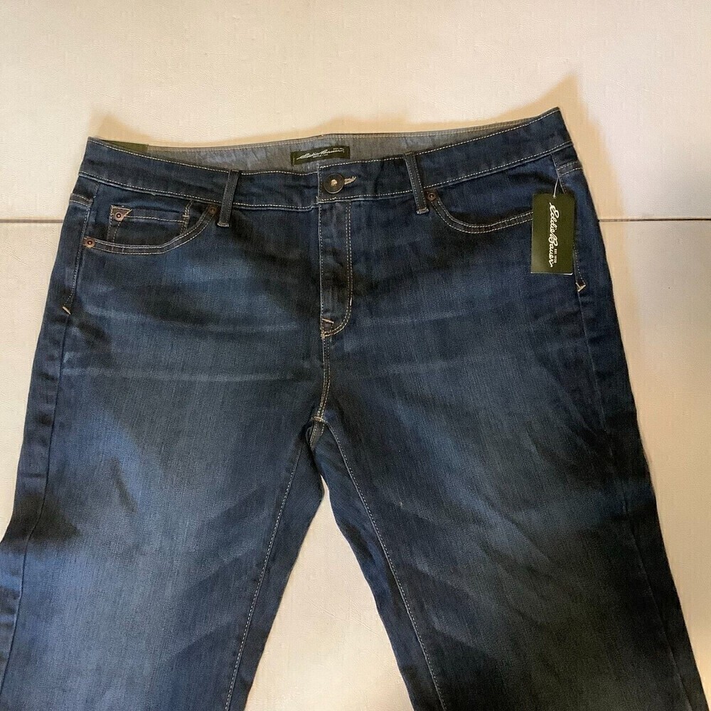 Women's Eddie Bauer Straight Leg Denim Jeans w/Tags Size 14 14/32 - Picture 3 of 7